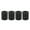 Black-18mm, variant on 4-Piece High-temperature Silicone Spacers Hot Bed Leveling Column 3D Printer Accessories for CR10 CR10S Ender3
