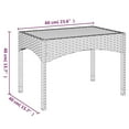 thumbnail image 4 of vidaXL Garden Reclining Chairs 2 pcs with Table Grey Poly Rattan, 4 of 4