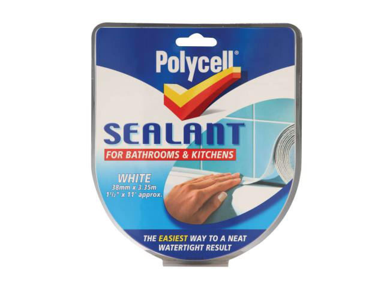 Polycell - Sealant Strip Kitchen / Bathroom White 41mm - Walmart.com