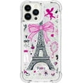 thumbnail image 3 of Phone Case for iPhone 13 Pro Max,Crystal Bling Quicksand Effect TPU Bumper Case with Four Corners Drop Protection Cover for iPhone 13 Pro Max (6.7),YBDT Iron Tower, 3 of 14