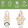 thumbnail image 6 of KLL Flamingo And Pineapple for Basic Dog Hoodie - Pet Hoodie Sweater with Leash Hole - Cute Dog Sweatshirt - Pet Clothes Hooded Sweatshirt for Dog & Cat -XX-Large, 6 of 8