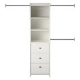 thumbnail image 5 of Pemberly Row Modern Closet Storage Organizer in White Finish, 5 of 11