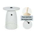 thumbnail image 5 of Christopher Knight Home 22"H MGO Patio Umbrella Base Side Table, Sand Fill Design, White Marble, 5 of 12