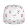 thumbnail image 2 of Fotbe Girl Rabbit Flat Bill Visor Cap Classic Snapback Hat Polyester Foam Trucker Hat Trucker Cap Adjustable Baseball Cap, 2 of 9