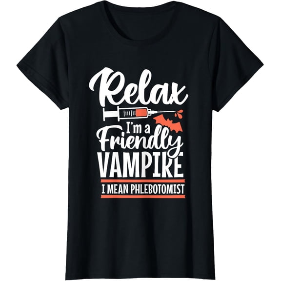 Funny Vampire Phlebotomist Phlebotomy Technician Tech Nurse T-Shirt mens t shirt，black，women，funny，misfits，men，journey