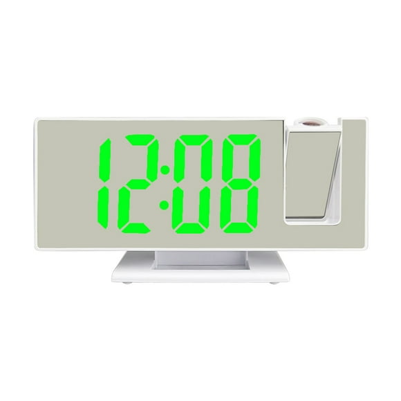 Reloj despertador digital Modo nocturno Snooze pequeño con proyección LCD electrónico para sala de de noche Hotel Oficina