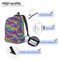 thumbnail image 5 of Easygd Cassette Tapes Canvas Backpack: Stylish, Lightweight, and Versatile with Large Capacity and Adjustable Straps –, 5 of 7