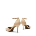 thumbnail image 5 of BURUDANI Women’s High Heels Strappy Closed Toe Stiletto Ankle Strap Pointed Toe D'Orsay Heel Dress Wedding Party Pumps Shoes, 5 of 7