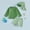 E-254Green, variant on FAOWME Toddler Baby Boys Swimwear 3 Piece Long Sleeve Round Neck Top And Plaid Print Swim Shorts Hat Comfortable Stylish Swimsuit Sets For Beach Pool,Blue,6-12 Months