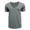 Grey, variant on Men's Pocket T Shirt Border Clothing Europe And The States Foreign Trade Men's V Neck Solid Color Large Size Casual Short Sleeved T Shirt T Shirt Pack Men L