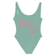 thumbnail image 3 of WILLBEST Trajes de Baño Para Mujer, Bañador de Una Pieza Con Estampado de Letras A La Moda Para Mujer, Bañador de Bikini Sexy, Bañador Sin Mangas y Sin Espalda 1968, 3 of 3