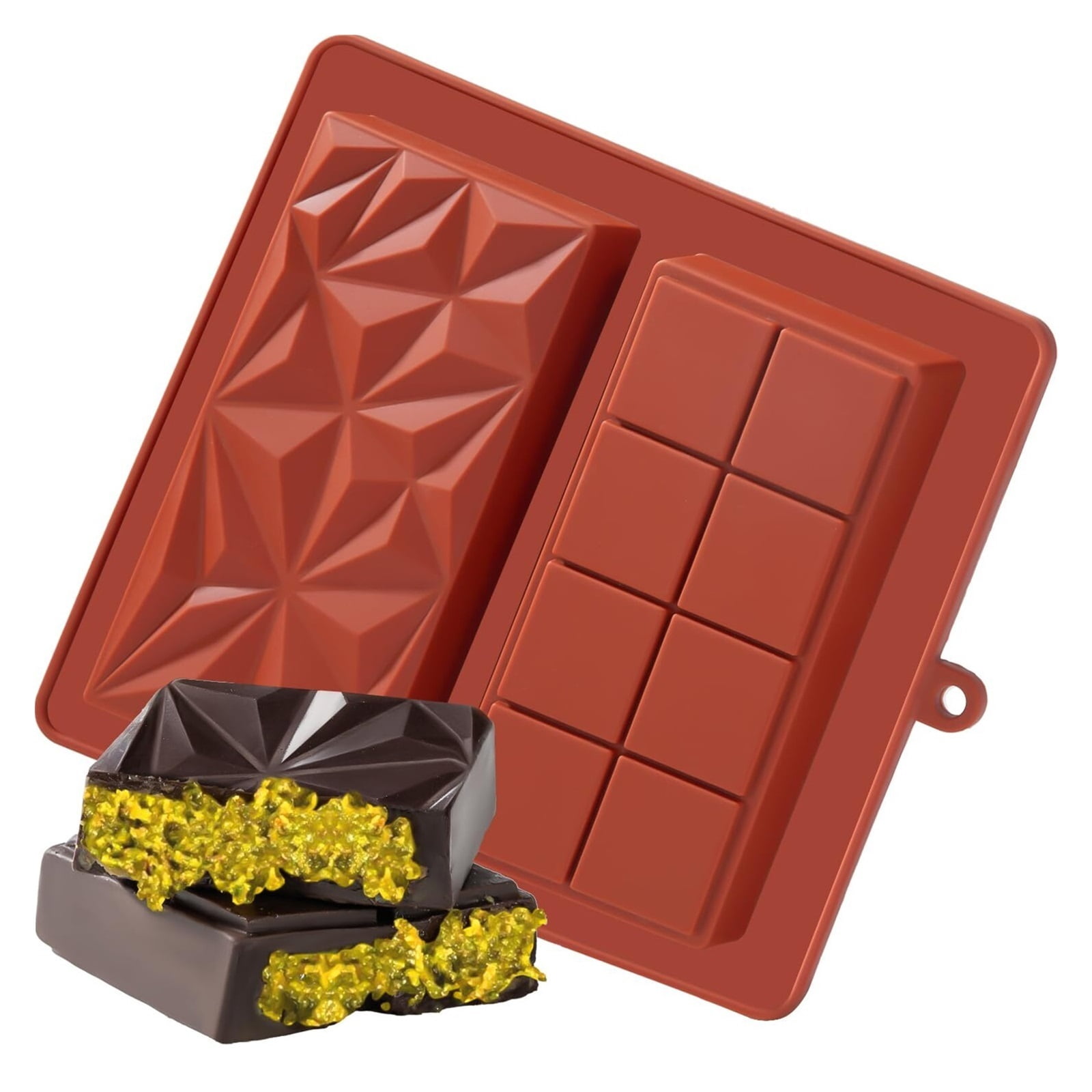 Moldes De Silicona Para Barra De Chocolate 3 Piezas