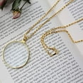 thumbnail image 4 of 2 piezas de colgantes de lupa 5X, lupas ópticas con collar, lupas de collar para biblioteca, lectura, escalado y joyería Rojo Verde, 4 of 5