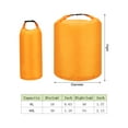 thumbnail image 2 of Uxcell 8L Waterproof Dry Bag, Dry Roll Top Lightweight Dry Storage Bag for Kayaking Camping, Orange 2 Pack, 2 of 6