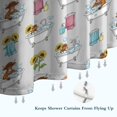 thumbnail image 6 of Gray Highland Cow Bathtub Sunflower Pattern Shower Curtain 84"x72" ,Bathroom Decorative Shower Curtains Set with 12 Hooks,Modern Waterproof Washable Shower Curtain, 6 of 6