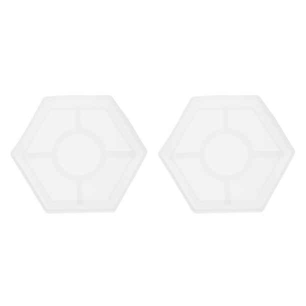 Uxcell 1 Pcs Molde de Silicona para Posavasos en Forma de Corazón para Arte DIY