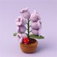 thumbnail image 2 of Lámpara de flores de ganchillo hecha a mano, luz de noche de ganchillo con flores artificiales y 7 cálidas decoraciones de mesa para dormitorio., 2 of 3