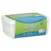 Always Feminine Wipes, 40 sheets