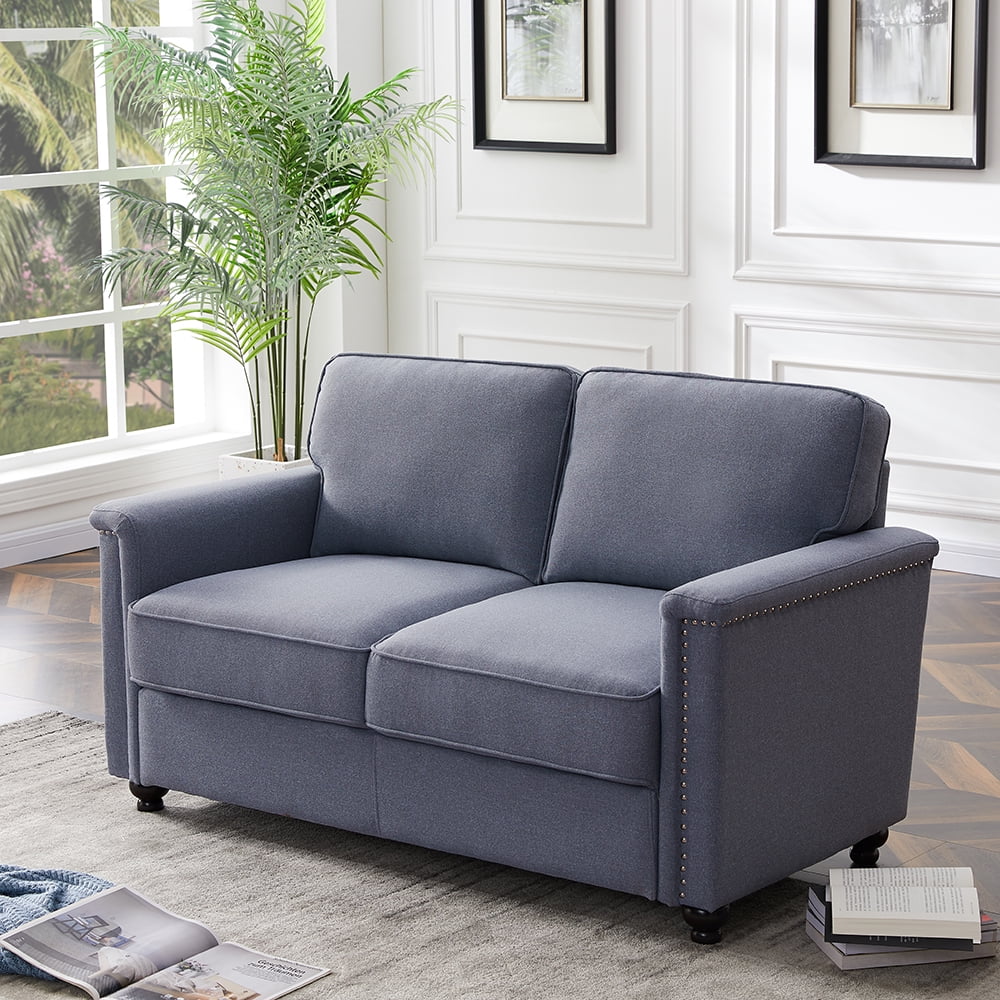 Kepooman 45" Modern Sofa Bed, Upholstery Fabric 3 Seater Sectional Sofa with Wood Leg, Green Kepooman 45" Modern Sofa Bed, Upholstery Fabric 3 Seater Sectional Sofa with Wood Leg, Green