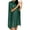 Dark Green, variant on Women's Solid Color Stand Up Collar Cape Sleeve Sequin Party Dress Glamorous Party Dress for New Year's Eve, Clubs, and Evening Galas Gold S