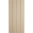 thumbnail image 3 of Ekena Millwork 22"W x 48"H Rustic Four Board Joined Board-n-Batten Sandblasted Faux Wood Shutters w/No Batten (Per Pair), Primed Tan, 3 of 11