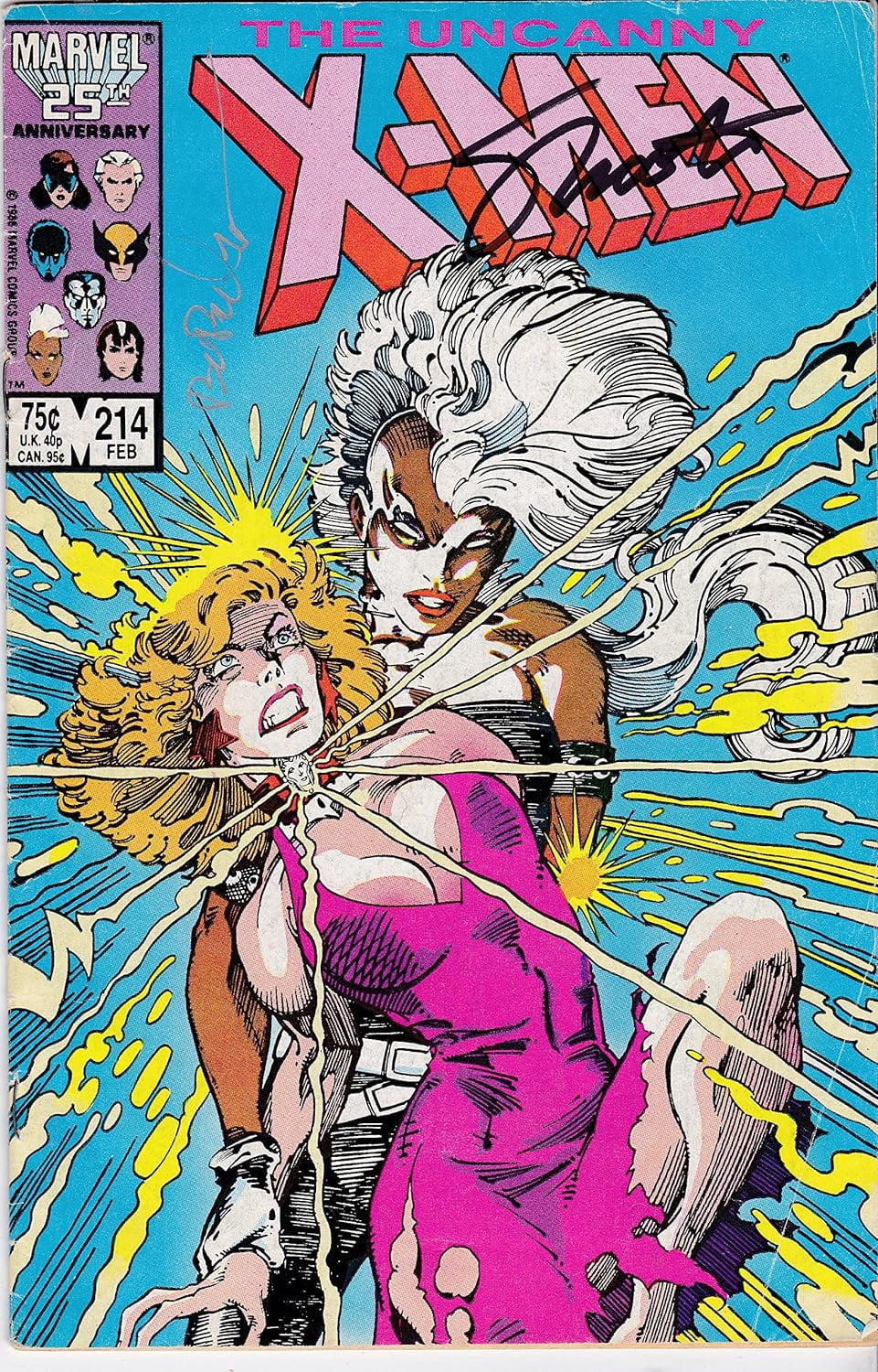 Uncanny X-Men #214 Signed Jim Shooter