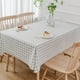 thumbnail image 5 of Mantel cuadrado de plástico, impermeable y resistente al aceite, a cuadros, lavable, apto para catering, camping, picnics al aire libre., 5 of 5