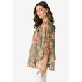 thumbnail image 3 of Roaman's Women's Plus Size Square Neck Lurex Blouse, 3 of 5