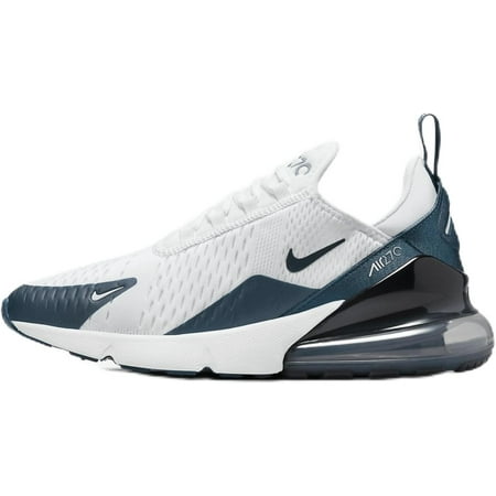 Women's Nike Air Max 270 White/Armory Blue-Navy (HQ1646 100) - 5.5