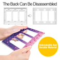 thumbnail image 4 of Yayeee Rocker Switch Wall Plate 2-Gang 4.7"x4.6" Home Decorative Outlet Cover, Gradient Love, 4 of 6