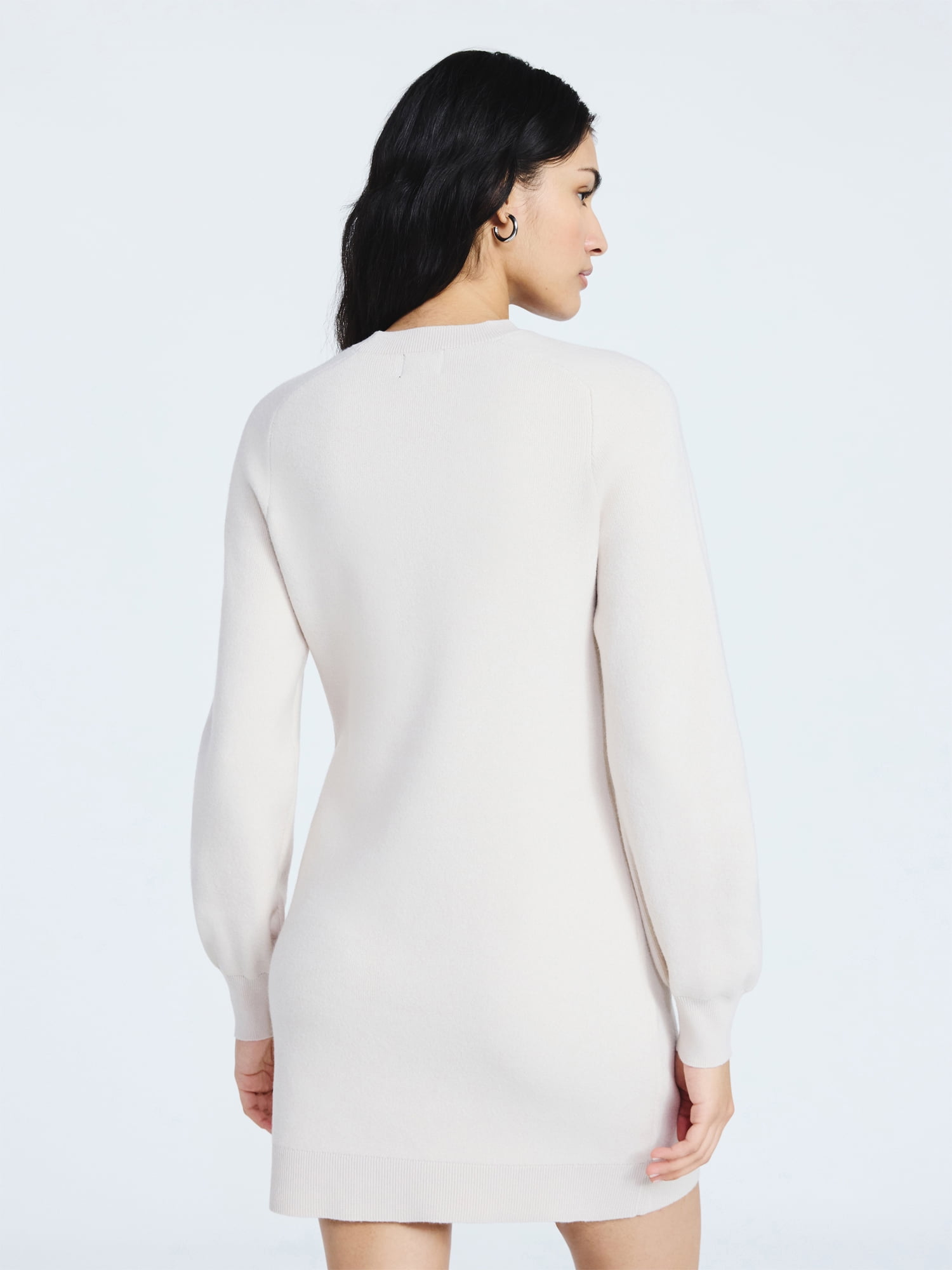 Scoop Women's Saddle Sweater Dress with Long Sleeves, Sizes XS-XXL