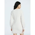 thumbnail image 3 of Scoop Women's Saddle Sweater Dress with Long Sleeves, Sizes XS-XXL, 3 of 5