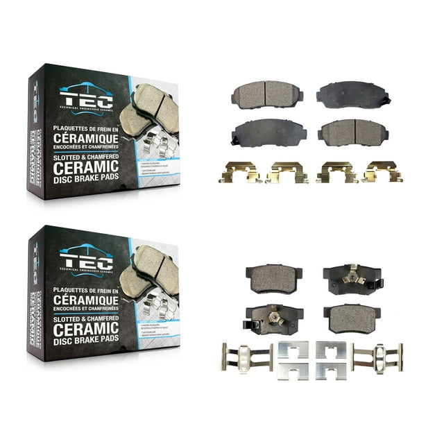 TEC Front Rear Ceramic Brake Pads Kit for Car Honda CR-V Acura RDX Accord Crosstour KTC-100058