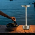 thumbnail image 6 of Cordless Rechargeable Table Lamp,Portable Desk Lamp Dining Table Light with Touch Control & 3 Color Stepless Dimming Up,Wireless Lamp for Patio/Restaurant/Home/Outdoor, 6 of 8