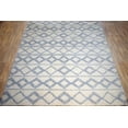 thumbnail image 5 of 4x6, 5x8 and 8x10 Moroccan Rug | White and Blue Wool Rug | TRD1713, 5 of 10