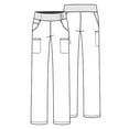 thumbnail image 2 of cherokee iFlex cK002 Mid Rise Pull-On Pant Royal XL Tall, 2 of 6