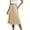 Beige, variant on White Flowy Skirt Boho Skirts for Women Trendy Summer Flowy Floral Midi Skirts With Pockets Lightweight Drawstring High Waisted Skirts Long Flowy Skirts for Women White Flowy Skirt (Khaki,L)