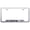Brushed Chrome, variant on Cadilac ATS-V Laser Etched Logo Cut-Out License Plate Frame (Chrome)