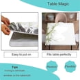 thumbnail image 3 of Elastic Edge Card Table Covers Fitted Square, Plant Pattern Printed on Stretchable Polyester Table Cover, for Indoor Restaurant or Outdoor Patio Party Dining, Fit for 32" x 32"Square Table, 3 of 4