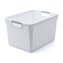 Uutvmp Plastic Laundry Basket, Laundry Hamper, Storage Bin, Lightweight Portable Laundry Basket with Handles, Storage Organizer Suitable for Families and Dorms Same Day Delivery Items