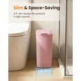 thumbnail image 3 of Pink 5 Gallon Automatic Touchless Plastic Slim Wastebasket for Bathroom Office RV Bedroom Living Room, 3 of 8
