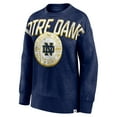thumbnail image 2 of Women's Fanatics Heathered Navy Notre Dame Fighting Irish Jump Distribution Pullover Sweatshirt, 2 of 3
