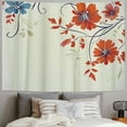 thumbnail image 2 of Orinice Flowers Tapestry Wall Hanging Unique Style Graphic Tapestries for Home Decor in Living Room Bedroom Dorm Farmhouse 40x60inch, 2 of 6