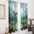 thumbnail image 2 of Landscape Butterfly Modern Window for Living Room Curtains for Child Bedroom Kitchen Decor Blinds Drapes, 2 of 7