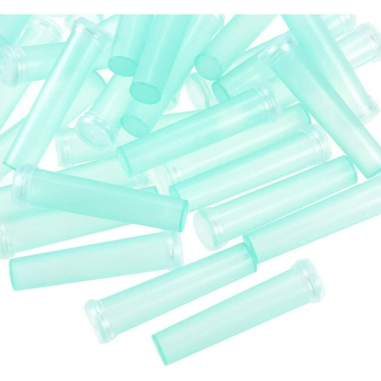 Flower Tube - 100-Pack Floral Tube, Flower Vials, Floral Water Tube for  Flower Arrangements, Clear Blue Plastic, 0.6 x 2.8 x 0.6 Inches