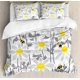 thumbnail image 1 of Juego de funda nórdica gris, flores de margaritas con abejas en primavera, pétalos de miel, floretes, pureza natural, juego de cama decorativo de 3 piezas con 2 fundas de almohada, amarillo y blanco, 1 of 4