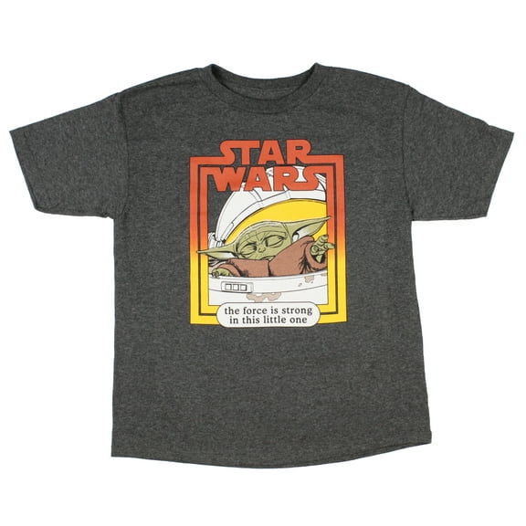 Star Wars Boy's Baby Yoda The Force Is Strong With This Little One T-Shirt