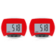 thumbnail image 1 of Podómetro Digital para Con Clip Incorporado Contador Pasos 3D Adultos Corriendo () Rojo, 1 of 7