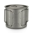 thumbnail image 5 of Camping  Titanium Cup Outdoor Portable Camping Picnic Water Cup Mug With Foldable Handle 300ml / 350ml / 450ml / 550ml / 650ml / 750ml, 5 of 7