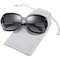 thumbnail image 1 of Polarized Women Square Sunglasses Sparkling Composite Shiny Frame, 1 of 6